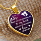 To My Wife | Engraved Heart Necklace