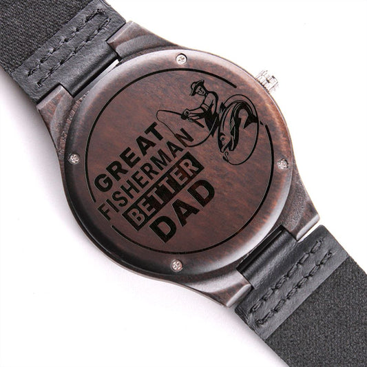 Better Dad | Engraved Wooden Watch