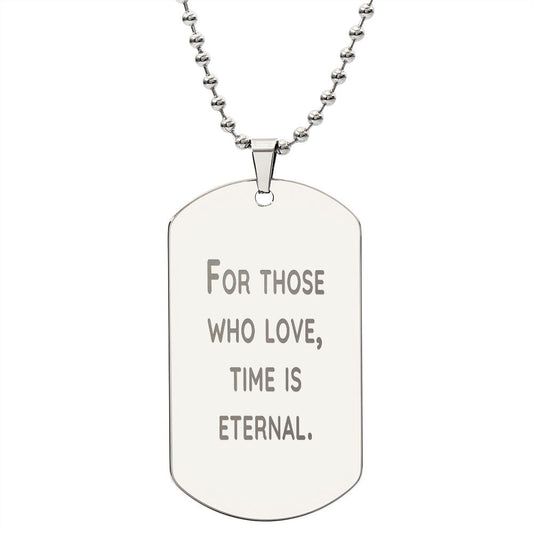 Husband_For Those Who Love | Engraved Dog Tag Necklace