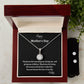 Happy Mother's Day_Thank you for marrying me | Eternal Hope Necklace and CZ Earrings