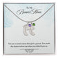 To My Bonus Mom | Baby Feet Necklace With Birthstone