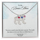 To My Bonus Mom | Baby Feet Necklace With Birthstone