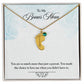 To My Bonus Mom | Baby Feet Necklace With Birthstone