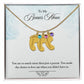 To My Bonus Mom | Baby Feet Necklace With Birthstone