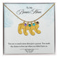 To My Bonus Mom | Baby Feet Necklace With Birthstone