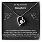 To My Beautiful Daughter | Forever Love Necklace