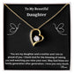 To My Beautiful Daughter | Forever Love Necklace