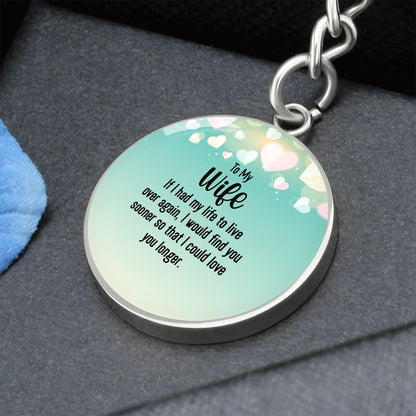 To My Wife | Graphic Circle Keychain