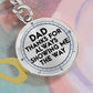 Dad Thanks | Graphic Circle Keychain