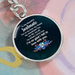 To My Beautiful Soulmate | Graphic Circle Keychain