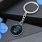 To My Beautiful Soulmate | Graphic Circle Keychain