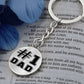 #1 Dad | Graphic Circle Keychain