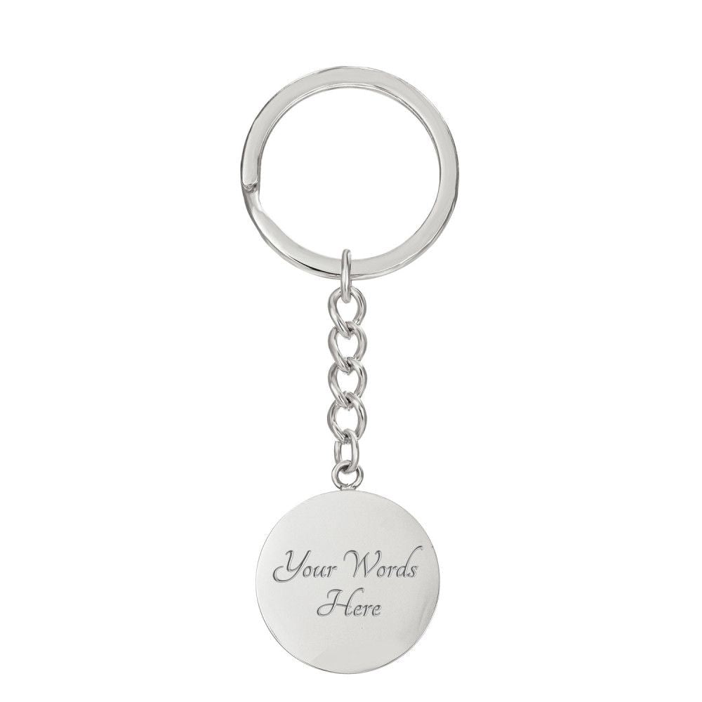 Dad Thanks | Graphic Circle Keychain