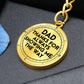 Dad Thanks | Graphic Circle Keychain