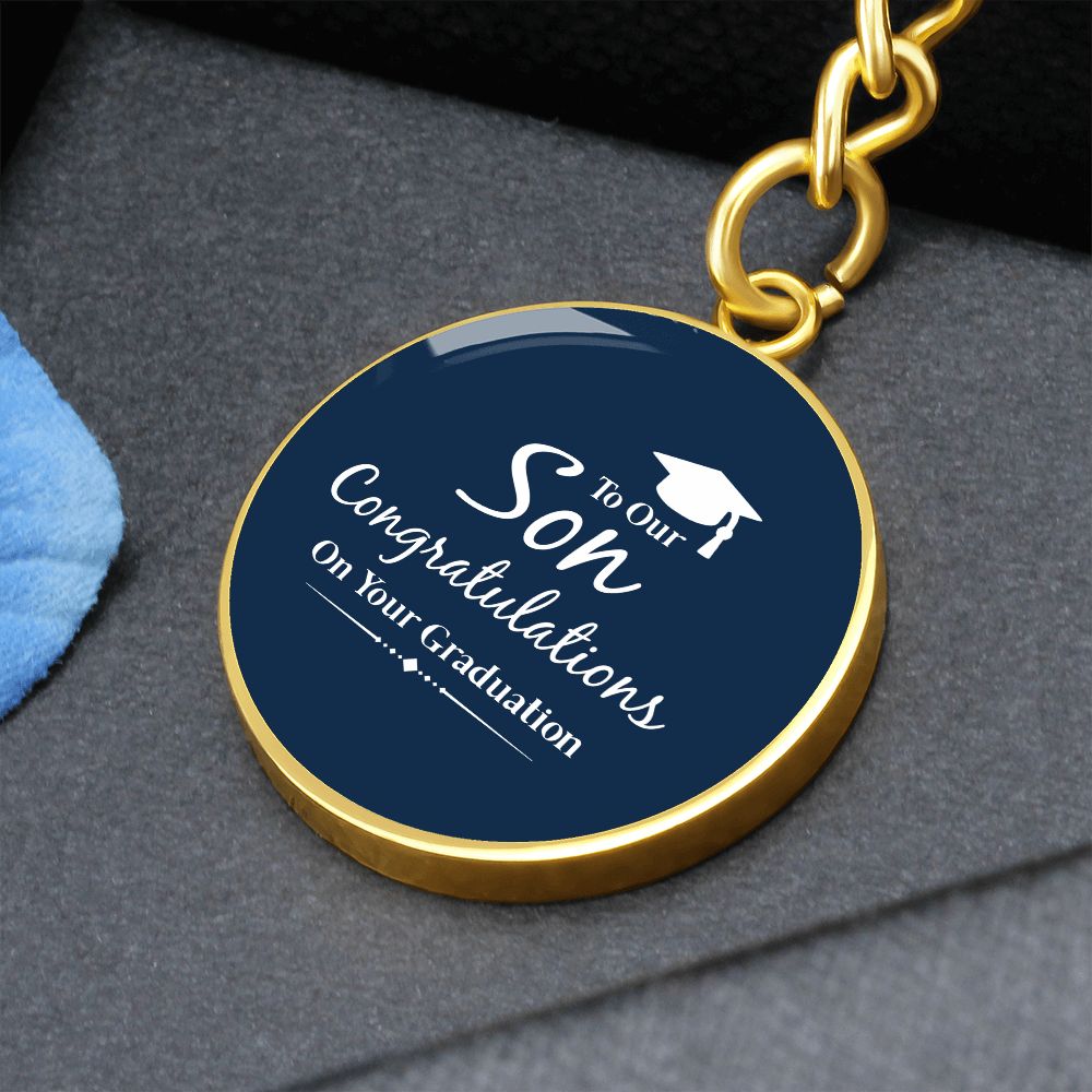 To Our Son_Congratulations | Graphic Circle Keychain