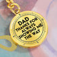 Dad Thanks | Graphic Circle Keychain