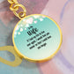 To My Wife | Graphic Circle Keychain