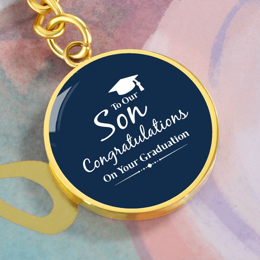 To Our Son_Congratulations | Graphic Circle Keychain