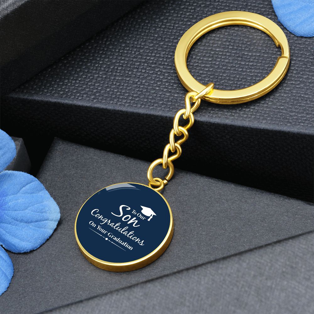 To Our Son_Congratulations | Graphic Circle Keychain