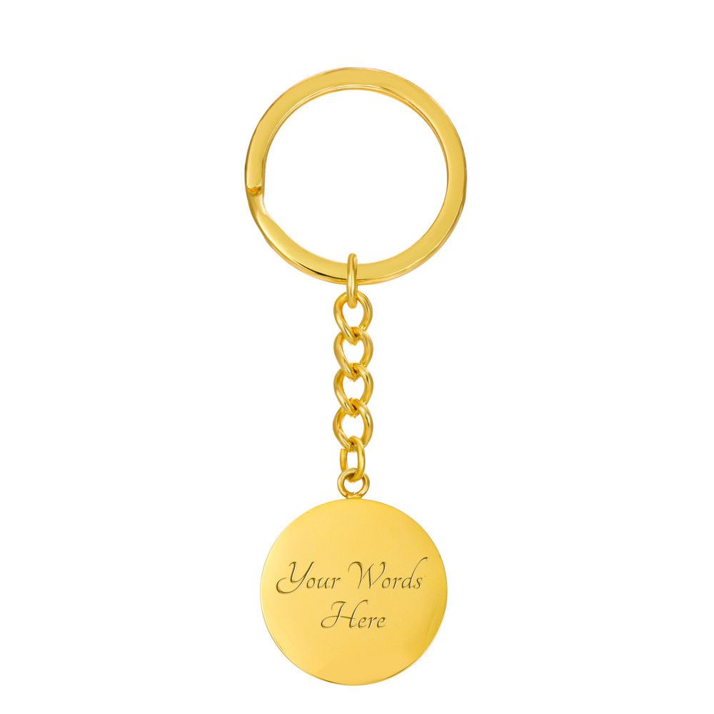 Dad Thanks | Graphic Circle Keychain