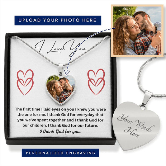 I Love You_The First Time I Laid Eyes On You | Heart Pendant