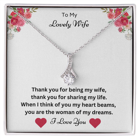 To My Lovely Wife | Alluring Beauty Necklace