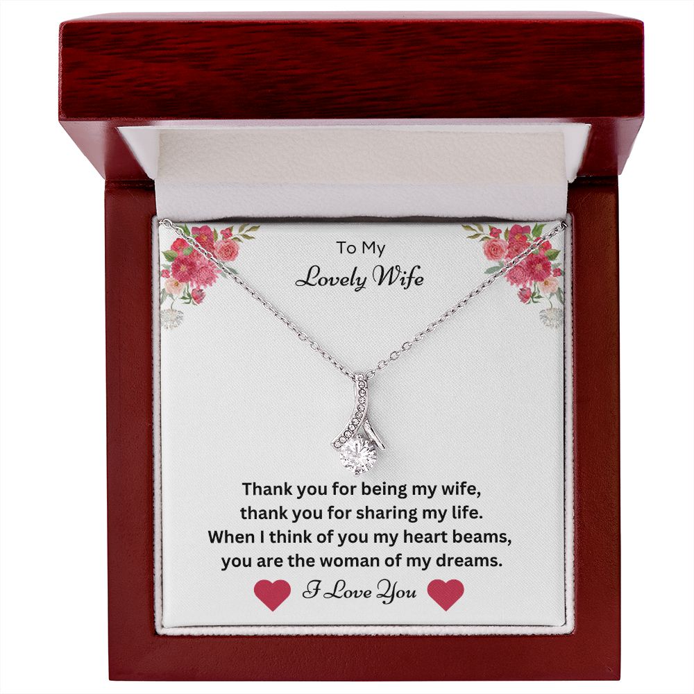 To My Lovely Wife | Alluring Beauty Necklace