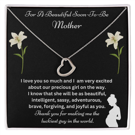 Soon-To-Be Mother | Delicate Heart Necklace