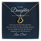 To My Daughter | Delicate Heart Necklace