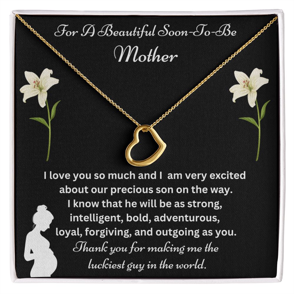 Soon-To-Be Mother | Delicate Heart Necklace