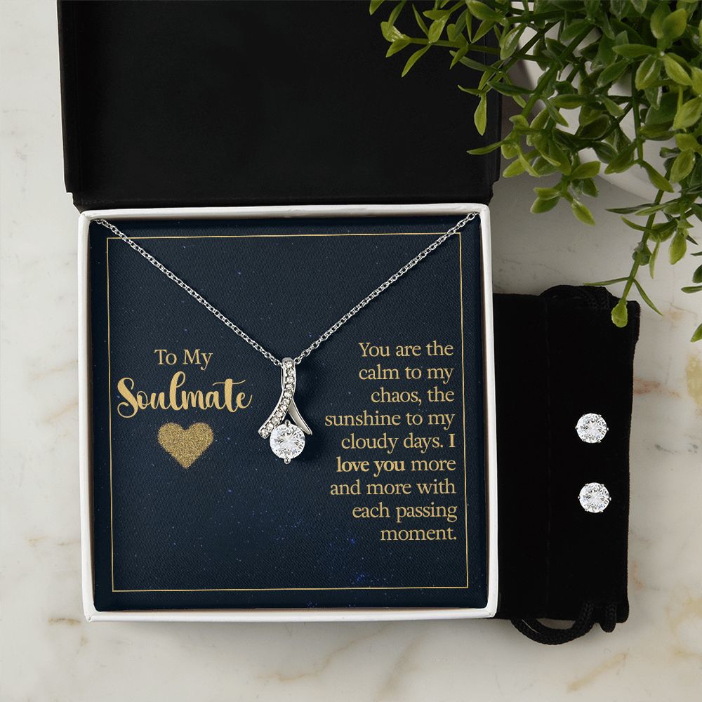 To My Soulmate | Alluring Beauty Necklace and Earrings