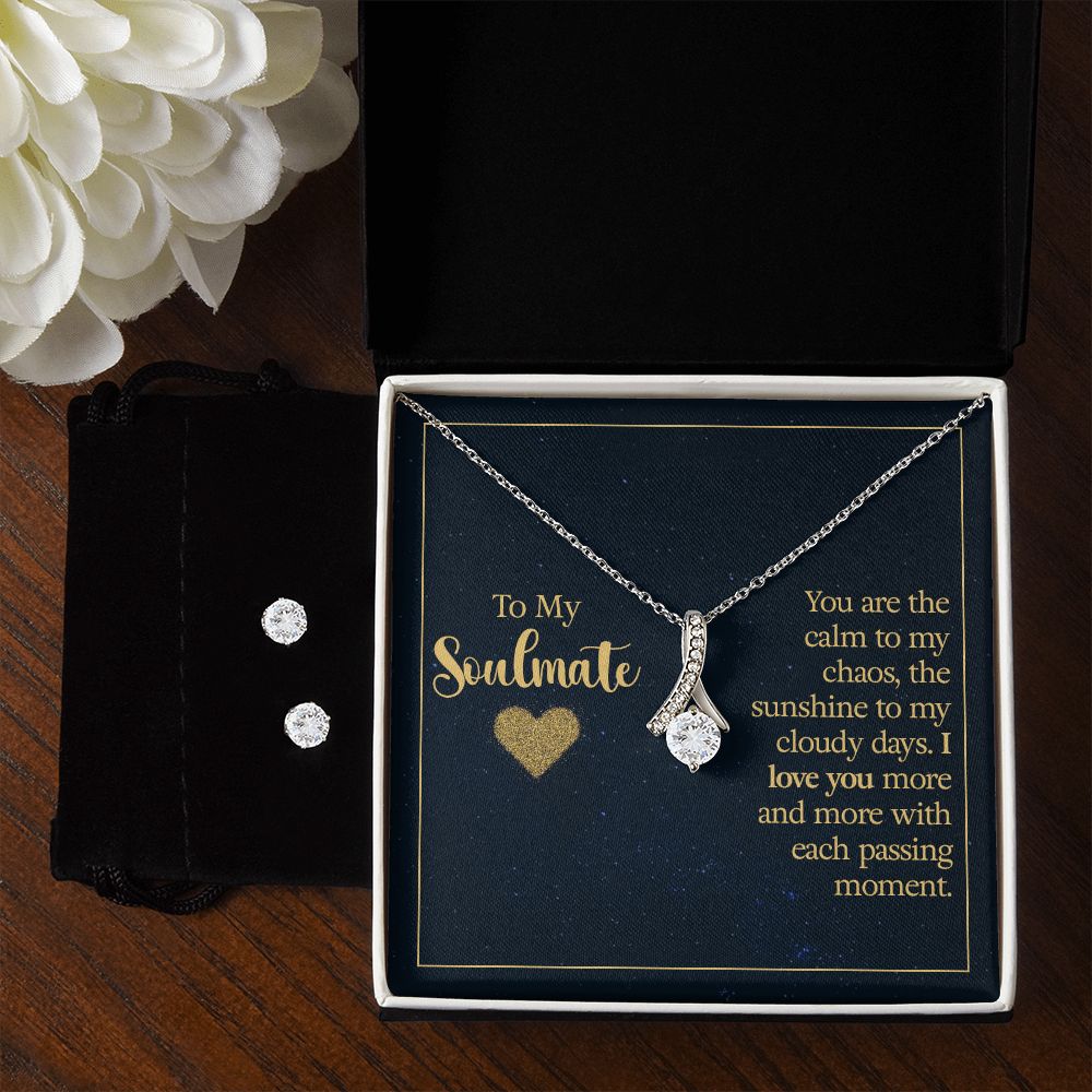 To My Soulmate | Alluring Beauty Necklace and Earrings