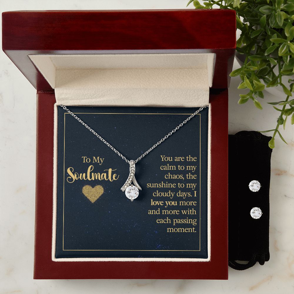 To My Soulmate | Alluring Beauty Necklace and Earrings