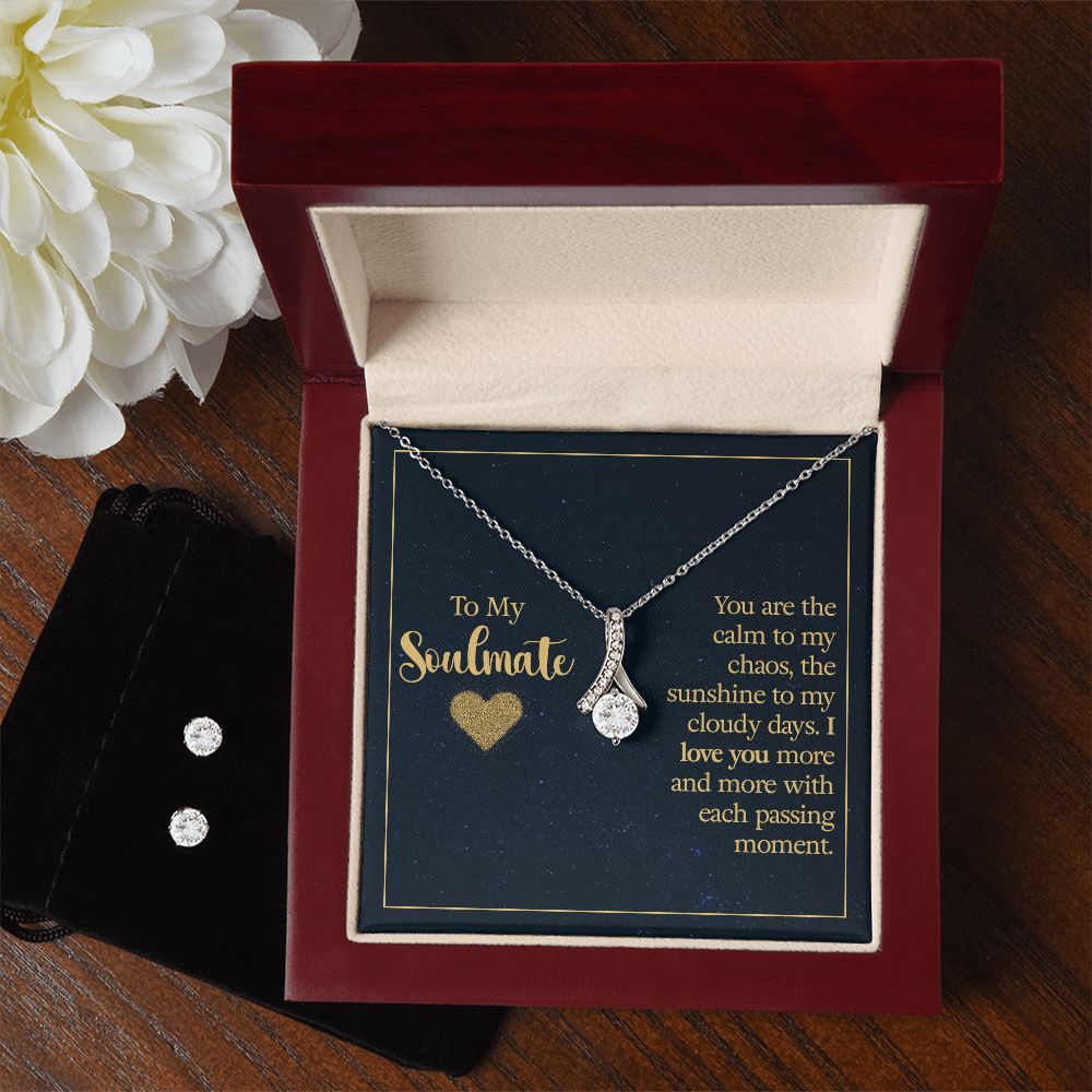 To My Soulmate | Alluring Beauty Necklace and Earrings