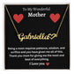 To My Wonderful Mother | Heart Name Necklace