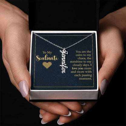 To My Soulmate | Personalized Vertical Name