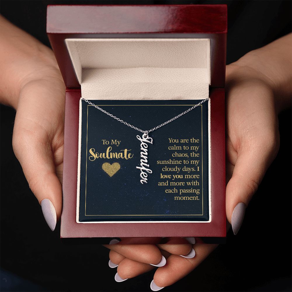 To My Soulmate | Personalized Vertical Name