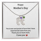 Happy Mother's Day | Baby Feet Necklace with Birthstone