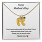 Happy Mother's Day | Baby Feet Necklace with Birthstone