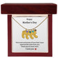 Happy Mother's Day | Baby Feet Necklace with Birthstone